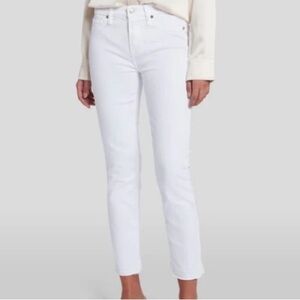 7 For All Mankind Ankle White Jeans, size 26